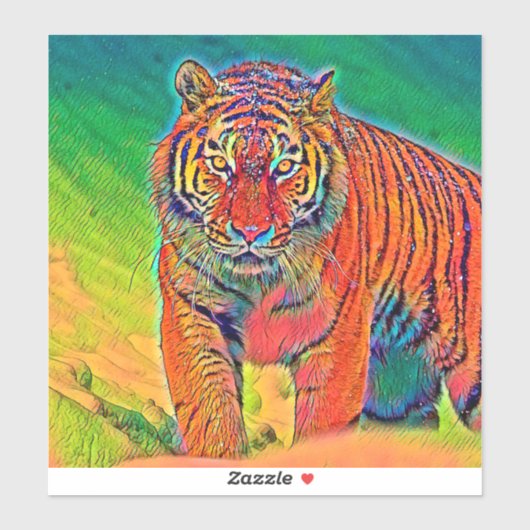AnimalColor_Tiger_005 Sticker (Vel)