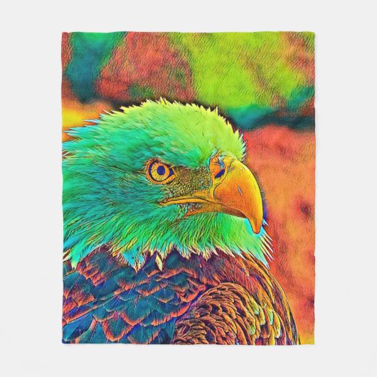 AnimalColor_Vogel_008 Fleece Deken (Voorkant)