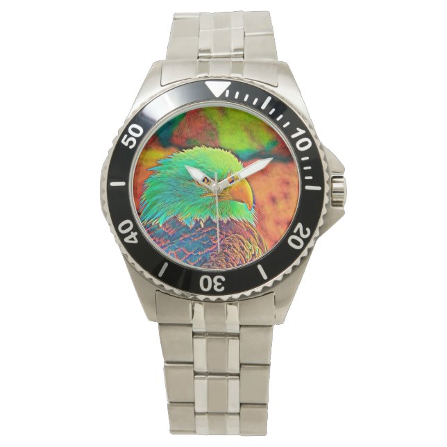 AnimalColor_Vogel_008 Horloge (Voorkant)