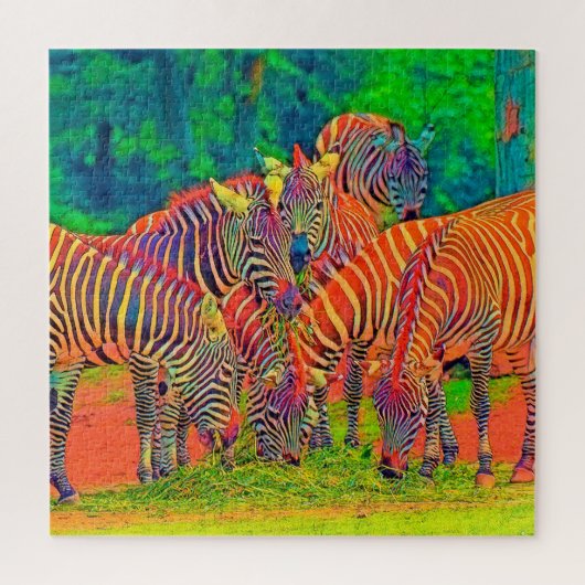 AnimalColor_Zebra_002 Legpuzzel (Verticaal)