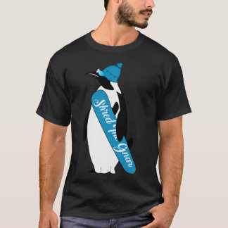 Animalcreaties versnipperen de Gnar Cartoon Pengui T-shirt
