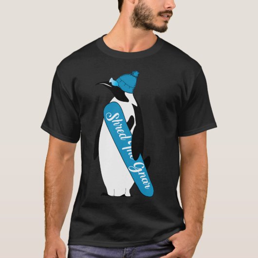 Animalcreaties versnipperen de Gnar Cartoon Pengui T-shirt (Voorkant)