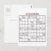 animaldoku aquatisch briefkaart (Voorkant / Achterkant)