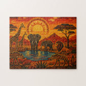Animales en Africa Legpuzzel (Horizontaal)