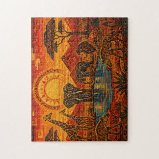 Animales en Africa Legpuzzel