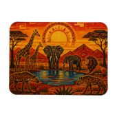 Animales en Africa Magneet (Horizontaal)
