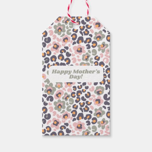 Animalier met Flowers Cadeaulabel (Voorkant)