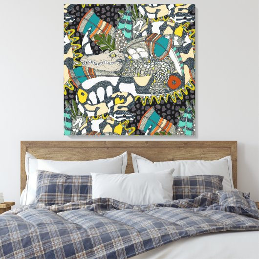 animalier-pop canvas afdruk (Insitu (Slaapkamer))