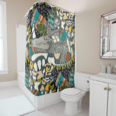 animalier-pop douchegordijn (In situ)