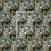 animalier-pop stof (Delen)