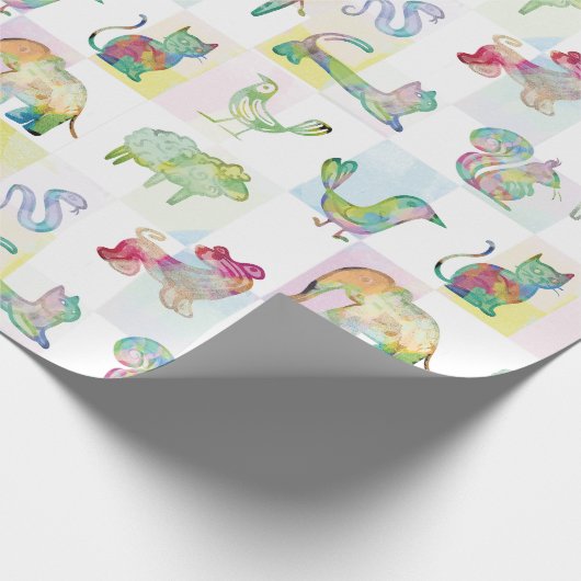  Animalitos Amigables Cadeaupapier (Hoek)