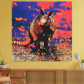 AnimalMix_Armadillo_001 Canvas Afdruk (Insitu (Woonkamer))