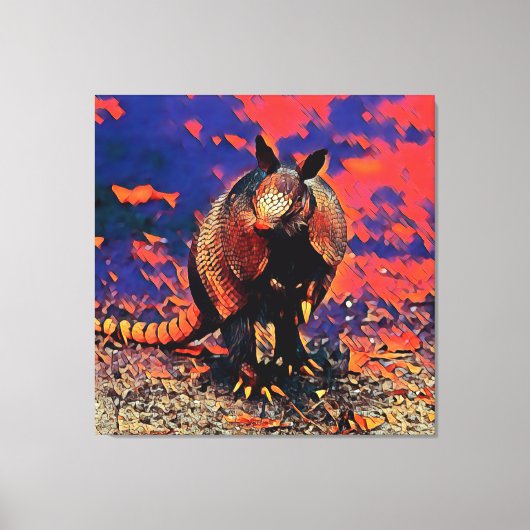 AnimalMix_Armadillo_001 Canvas Afdruk (Voorkant)