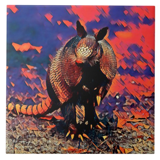 AnimalMix_Armadillo_001 Tegeltje (Voorkant)