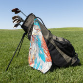 AnimalMix_Bird_021 Golfhanddoek (Groen)