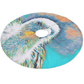 AnimalMix_Bird_028 Fleece Kerstboom Rok (Gekanteld)