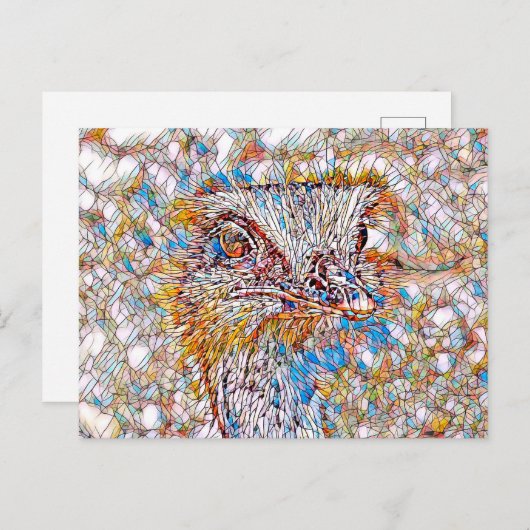 AnimalMix_Bird_042 Briefkaart (Voorkant / Achterkant)