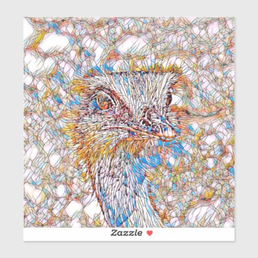 AnimalMix_Bird_042 Sticker (Vel)