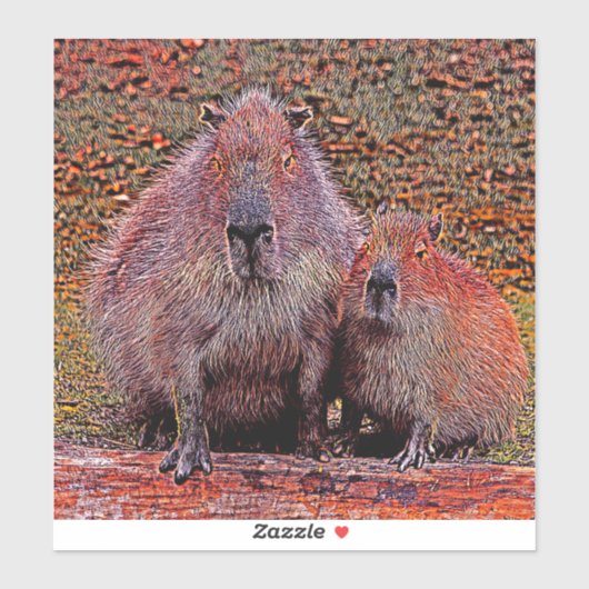 AnimalMix_Capybara_003 Sticker (Vel)