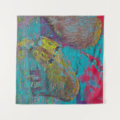 AnimalMix_Capybara_005 Wandkleed (Voorkant (horizontaal))