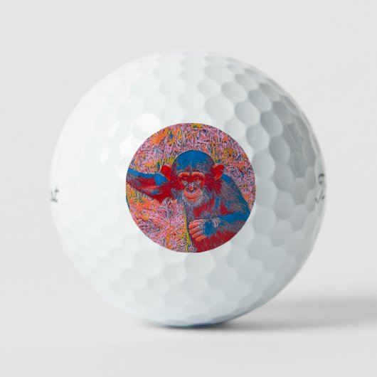 AnimalMix_Chimpanzee_009 Golfballen (Voorkant)