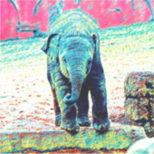 AnimalMix_Elephant_002 Sticker (Voorkant)