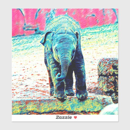 AnimalMix_Elephant_002 Sticker (Vel)