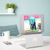 AnimalMix_Elephant_002 Sticker (Laptop op bureau)