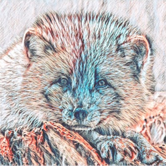 AnimalMix_Fox_009 Sticker (Voorkant)