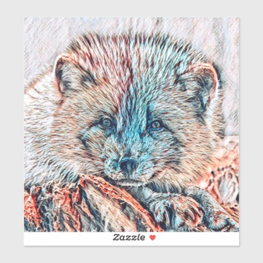AnimalMix_Fox_009 Sticker (Vel)