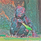 AnimalMix_Gorilla_004 Sticker (Voorkant)