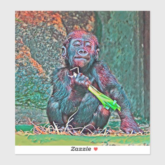 AnimalMix_Gorilla_004 Sticker (Vel)