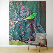 AnimalMix_Gorilla_005 Wandkleed (In situ)