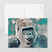 AnimalMix_Gorilla_008 Briefkaart (Voorkant / Achterkant)