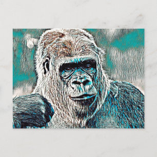 AnimalMix_Gorilla_008 Briefkaart