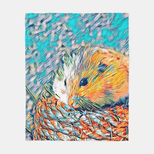 AnimalMix_Hamster_001 Fleece Deken (Voorkant)