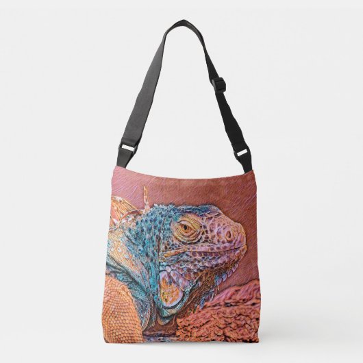 AnimalMix_Iguana_004 Crossbody Tas (Voorkant)
