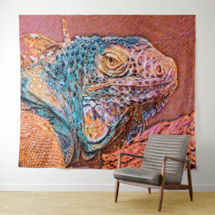 AnimalMix_Iguana_004 Wandkleed