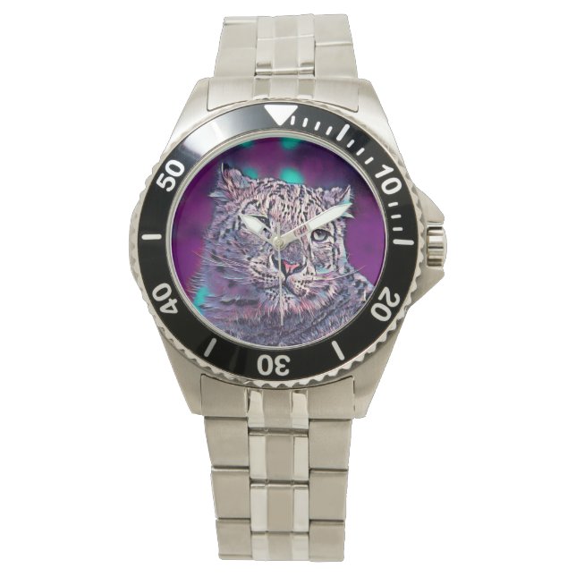 AnimalMix_Leopard_003 Horloge (Voorkant)