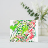 AnimalMix_Leopard_005 Briefkaart (Staand voorkant)