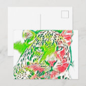 AnimalMix_Leopard_005 Briefkaart (Voorkant / Achterkant)