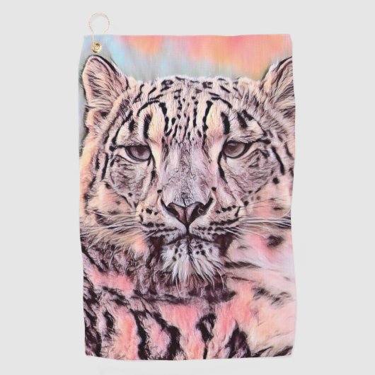 AnimalMix_Leopard_008 Golfhanddoek (Voorkant)