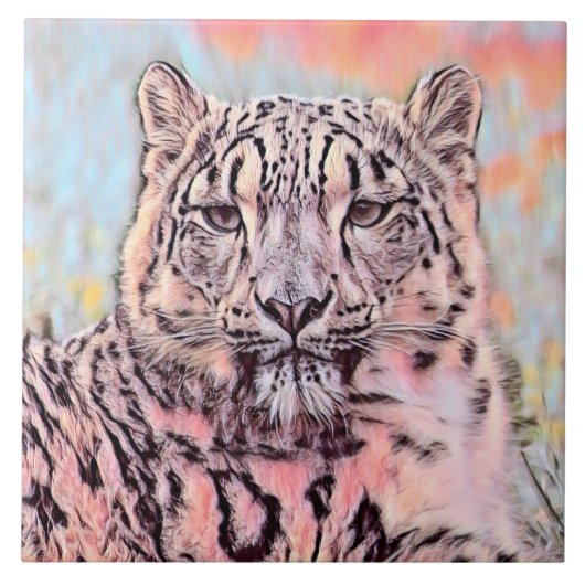 AnimalMix_Leopard_008 Tegeltje (Voorkant)