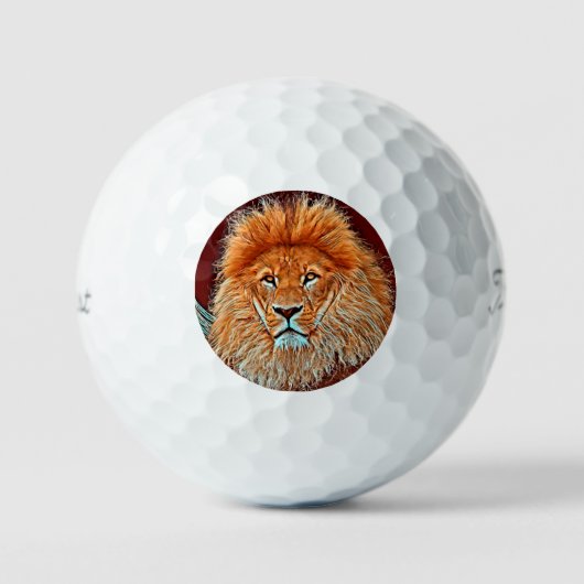 AnimalMix_Lion_009 Golfballen (Voorkant)