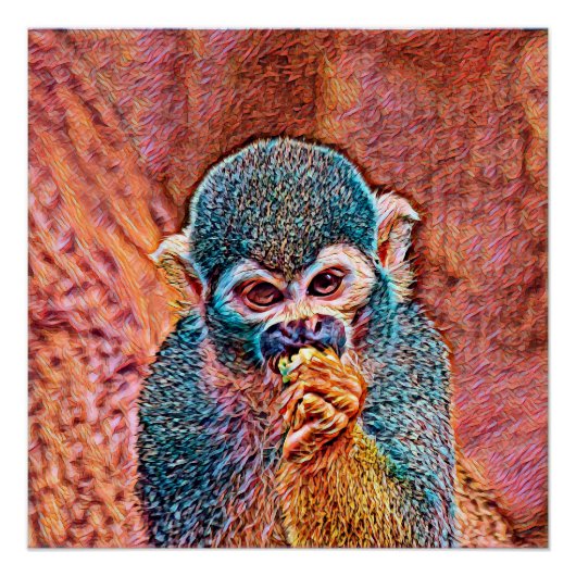 AnimalMix_Monkey_001_by_JAMColors Perfect Poster (Voorkant)