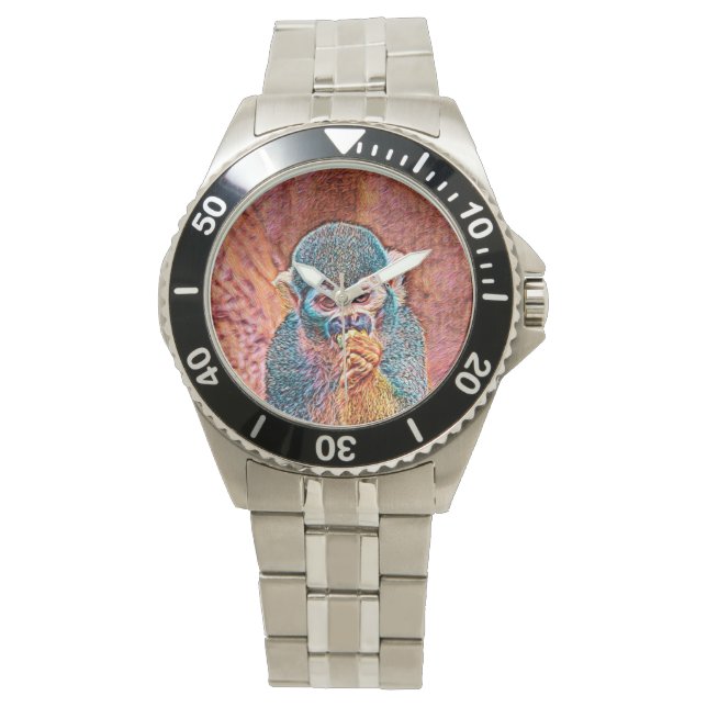 AnimalMix_Monkey_001 Horloge (Voorkant)