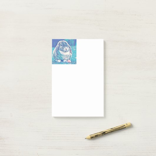 AnimalMix_Rabbit_001 Post-it® Notes (Op bureau)
