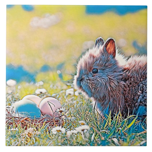AnimalMix_Rabbit_037 Tegeltje (Voorkant)