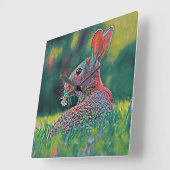 AnimalMix_Rabbit_048 Vierkante Klok (Hoek)