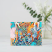 AnimalMix_RedPanda_001 Briefkaart (Staand voorkant)